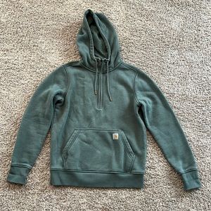 Relaxed fit Carhartt quarter zip- Greyish Blue